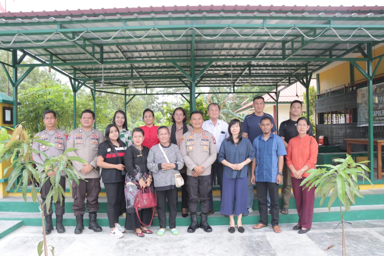 Polres Lingga menggelar kegiatan Minggu Kasih bersama umat Nasrani/F.hms