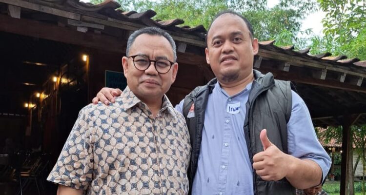 Ketua Umum Jarnas Mileanies, Irwan Usman bersama Juru bicara Anies Baswedan, Sudirman Said / F. Dok InDepthNews.id