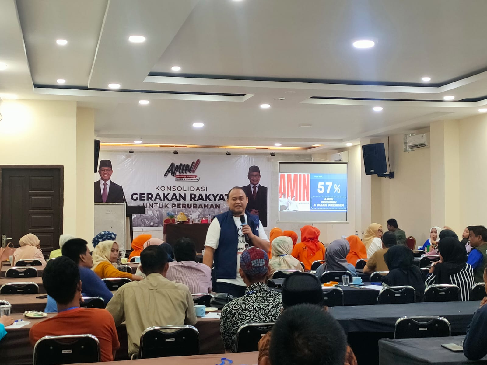 Workshop Pembasisan Gerakan Rakyat untuk Perubahan dilaksanakan di Hotel Harapan, Jalan Mangga Kota Palopo, Minggu (12/11/2023) / F. Dok InDepthNews.id