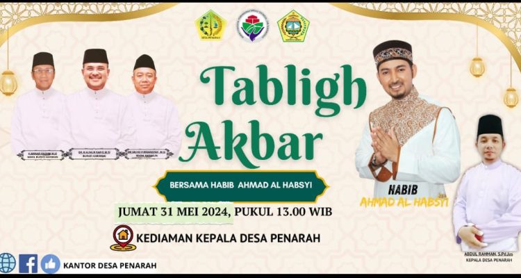 Tabligh Akbar Pemdes Penarah bekerjasama dengan Pemerintah Kabupaten Karimun. (F.Desa)